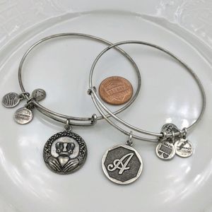 Alex and Ani Rafaleian Silver Set of 2 Bracelets